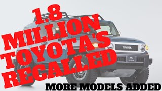 Toyota Fuel Pump Recall now 1.8 MILLION Vehicles!!