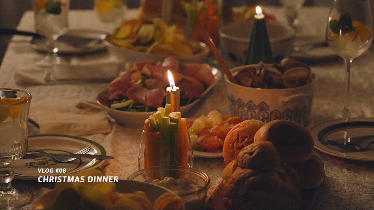 VLOG #08 친구들과 함께한 크리스마스저녁 : Christmas Dinner with My Friends | Honeykki 꿀키