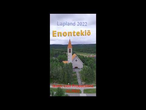 Enontekiö Suomen kunta Kirkko Lapland | Enontekiö City Church | Mavic Air 2S 5.4K Drone #shorts