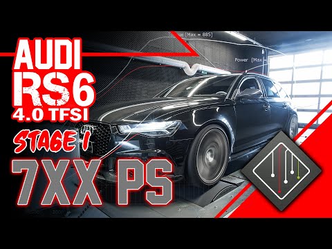 Audi RS6 4.0 TFSI 7xxPS Stage 1 | Dyno - Logs - 100-200 | mcchip-dkr