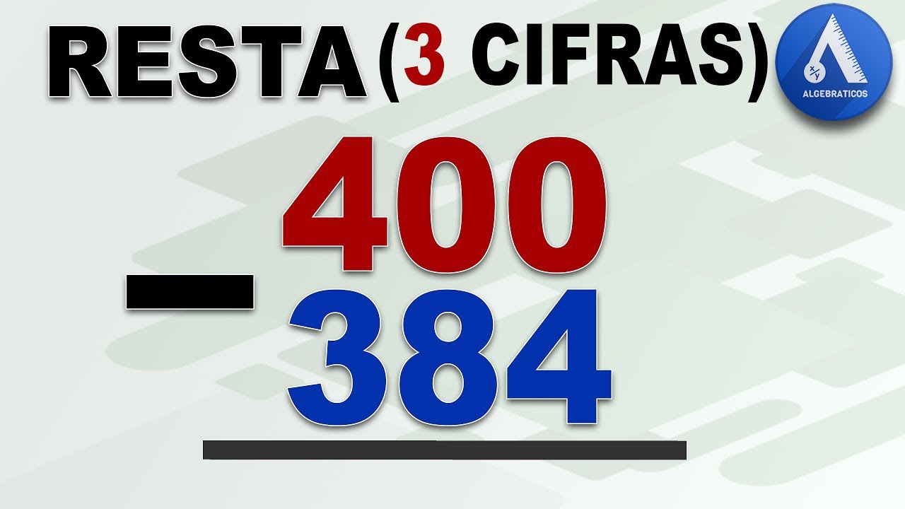 RESTA CON TRES CIFRAS (Nivel Secundaria)