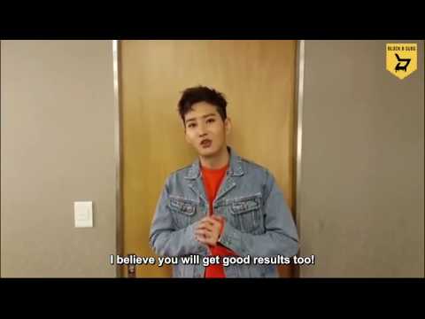 [ENG SUB] 161115  B Bomb's message to Suneung takers