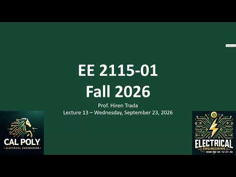 EE 2115-01 - Lec 13 - 2026_09_23