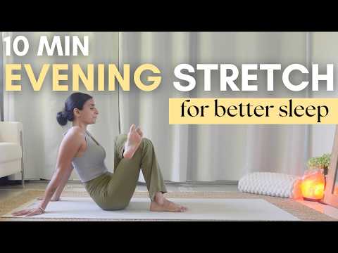 10 MIN EVENING STRETCH | Melt Away Tension Before Bed