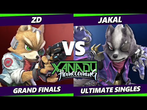 Xanadu Homecoming GRAND FINALS - ZD (Fox) Vs. Jakal [L] (Wolf) Smash Ultimate - SSBU