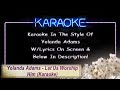 Yolanda Adams - Let Us Worship Him (Karaoke)