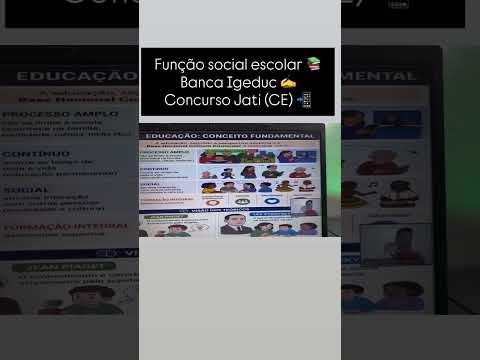 Função social da escola - Banca Igeduc - Jati (CE) 📚