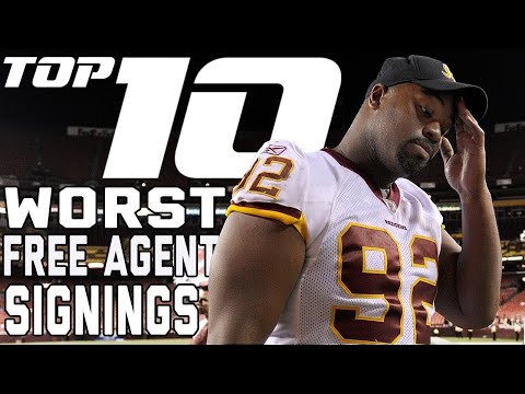 Top 10 WORST Big Name Free Agent Signings of All-Time! | NFL Films