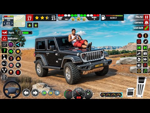 Offroad Jeep driving game 3d || Android Gameplay || jeep 4x4 driving experience