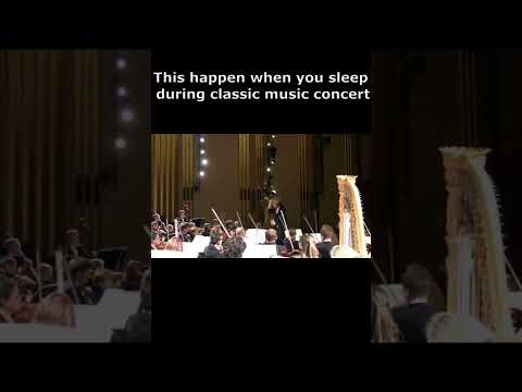This happen when you sleep during classic music concert #shorts