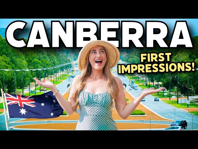 Travel vlog - IS CANBERRA WORTH VISITING?! First Impressions of Australia's Capital City | Canberra Australia Vlog
