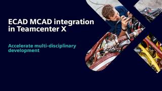 ECAD MCAD integration in Teamcenter X | Connect electrical & mechanical design