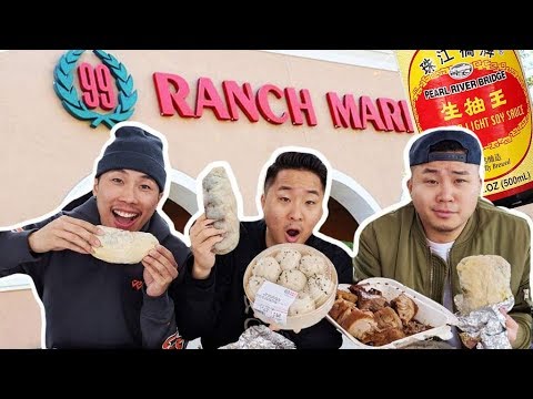 EXPERIMENTANDO a seção de COMIDA QUENTE do Supermercado ASIÁTICO?! 99 Ranch na CALIFÓRNIA | Fung Bros