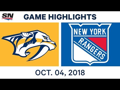 NHL Highlights | Predators vs. Rangers - Oct. 4, 2018
