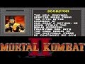 SNES Mortal Kombat 2 Scorpion All Special Moves