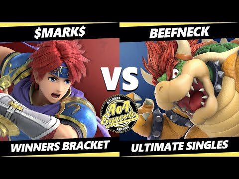4o4 Smash Night 20 - $Mark$ (Roy) Vs. Beefneck (Bowser) - SSBU Ultimate Tournament