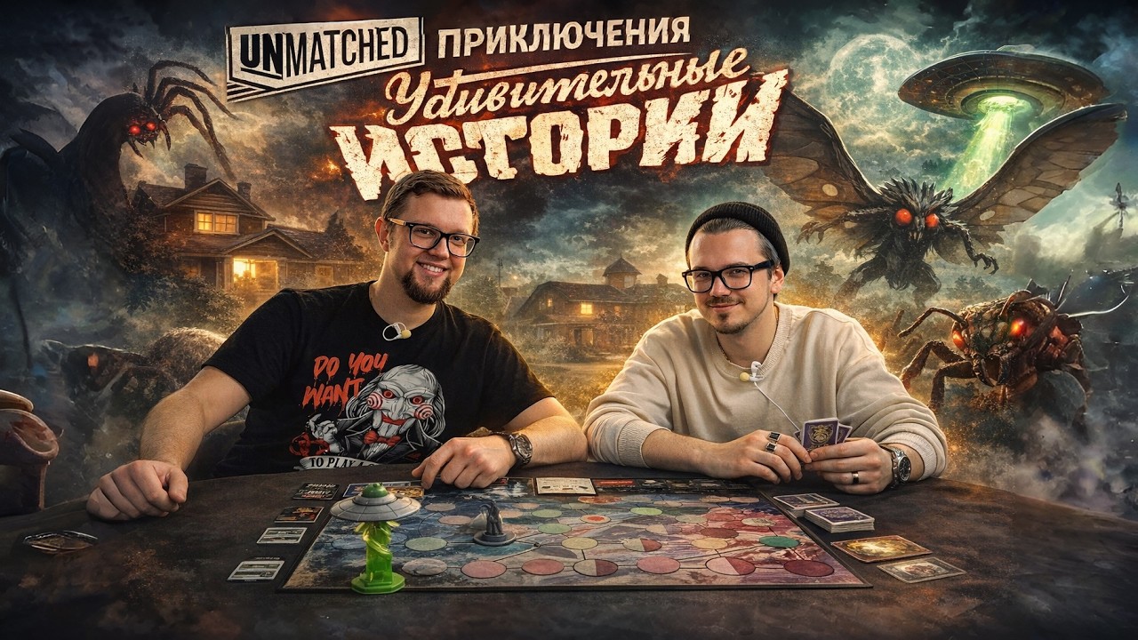 Кооперативный UNMATCHED ПРИКЛЮЧЕНИЯ: УДИВИТЕЛЬНЫЕ ИСТОРИИ 👽 играем в настольну
