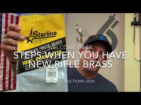 Steps when you have new rifle brass. Do you do this first?