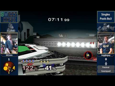 SWEET 27 - Juggleguy (Falcon) vs IDCrisis (Falco) - SSBM Pools