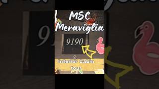 Interior Cabin 9190 Room Tour 🚢 MSC Meraviglia! #MSCMeraviglia #cabintour #cabin9190 #roomtour