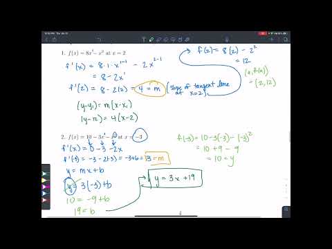 Math 209 Section 2.8 Slope and Rate of Change Part 2