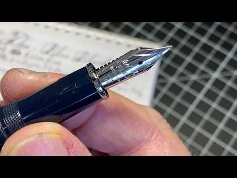 OGG Flex Fountain Pens: #57 Scribo Feel Flex Blue Black EF