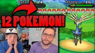 BROKEN 12 POKEMON BATTLE? | Pokemon X &amp; Y Randomizer Egglocke Co-Op | #9