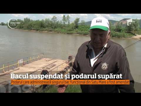 Supărare mare pe podarul ultimului bac funcţional din judeţul Satu Mare!