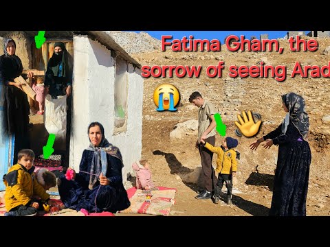 Bitter farewell, the sadness of a nomadic mother in a mountain refuge