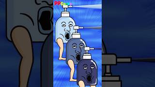 色のない世界を塗るジェルポンプおばけ #shorts #anime #animation #妖怪