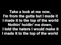 Ace Hood : Top of The World Lyrics on the ...