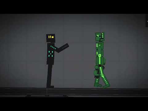 Green Commander VS Void Biodroid | Melon Playground