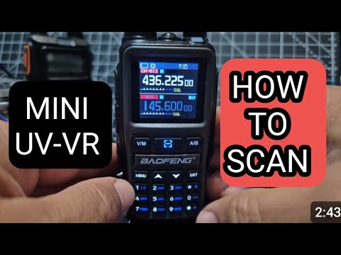 Baofeng Mini UV-5R ,  How to Scan