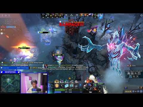 DENDI ANCIENT APPARITION MID GAME GET RAMPAGE | DOTA 2