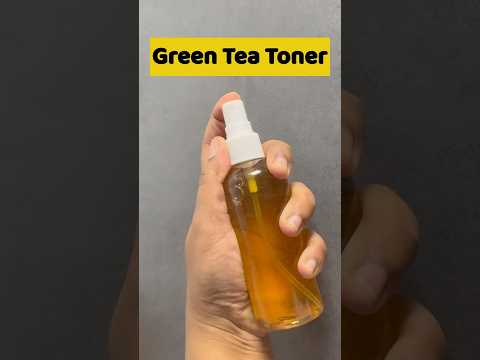Diy Green Tea Toner  💚 | Magical DIY Toner for acne pimple open pores #shorts #viral #acneproneskin