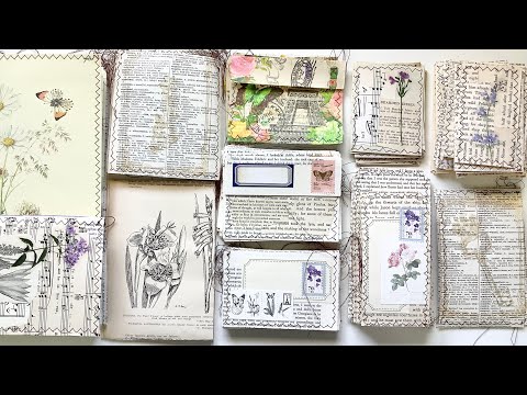 Ways to use book pages for junk journals: Ephemera & embellishment ideas
