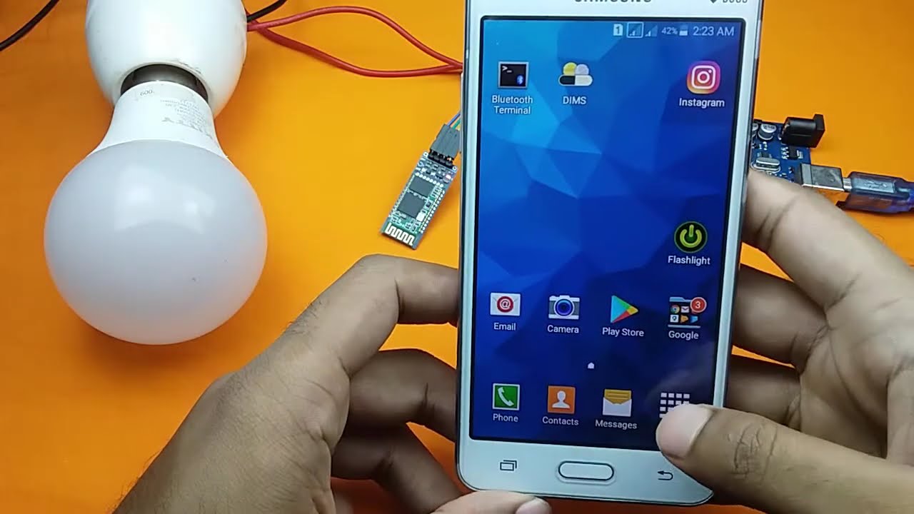 Smartphone Controlled Light On Off System using Arduino and Bluetooth Module