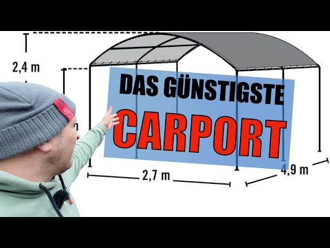 Amazon's cheapest carport in the test – surprisingly stable!