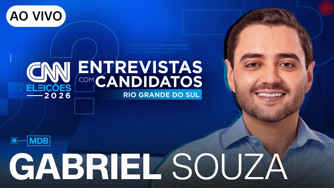 AO VIVO: ENTREVISTA COM GABRIEL SOUZA (MDB) AO GOVERNO DO RS | CNN ELEIÇÕES