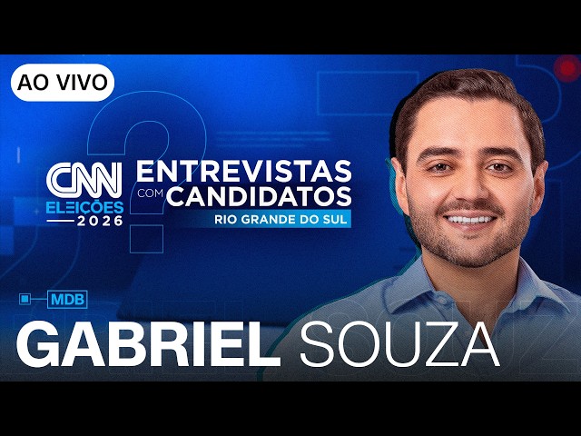 AO VIVO: ENTREVISTA COM GABRIEL SOUZA (MDB) AO GOVERNO DO RS | CNN ELEIÇÕES