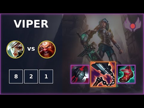 [ Viper ] Riven TOP vs Gragas | NA GRANDMASTER | LOL Season 2022