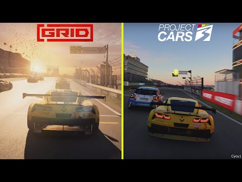 Project CARS 3 vs GRID 2019 - Brands Hatch PS4 Pro 4K Graphics Comparison