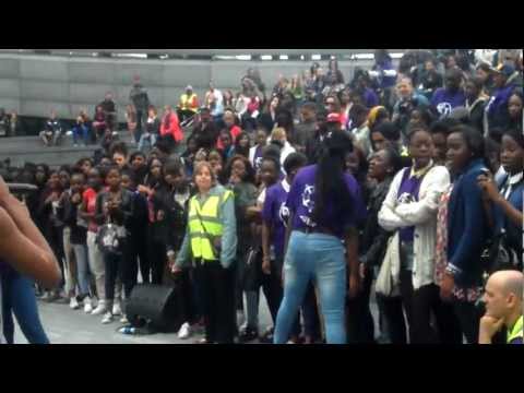 2Kriss and Esdee at the "CitySafe" Campaign against Knife crime in Southwark 9/06/12