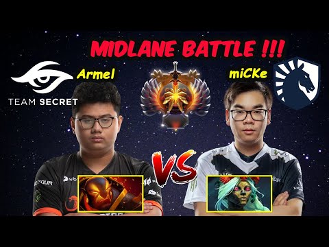 Armel vs miCKe - Ember Spirit vs Muerta MIDLANE BATTLE Dota 2