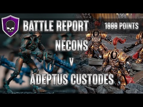 Necrons vs Custodes | Warhammer 40,000 | 1000 points Battle Report