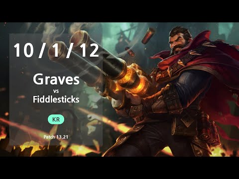 Graves Jungle vs Fiddlesticks - KR Master Patch 13.21
