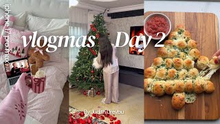 Our Christmas Tree Is UP! + Festive Cooking recipes  | Christmas Tree Pull Apart Bread | Vlogmas Day