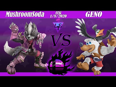 CCG Smash Ultimate 1/8/2020 - MushroomSoda (Wolf) vs GENO (Banjo and Kazooie)