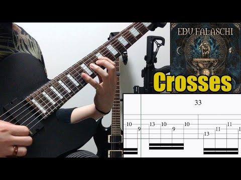 EDU FALASCHI - Crosses | Roberto Barros & Diogo Mafra | GUITAR SOLO (TAB ＋ 50% SLOW)