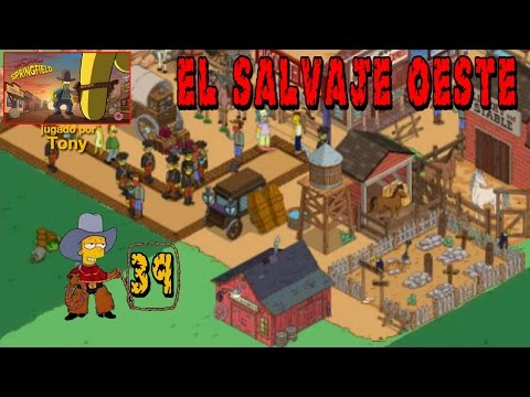 Los Simpson Springfield "El Salvaje Oeste, Cap. 39: "Herrería, Oficina Postal y Explosivos" por Tony